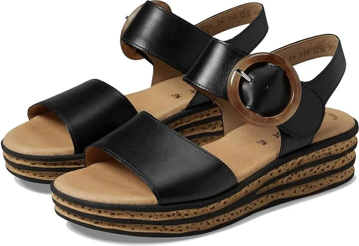 Gabor Gabor 44.55 Women's Shoes Schwarz : UK 3 (US Women's 5.5) B - Medium, Leather