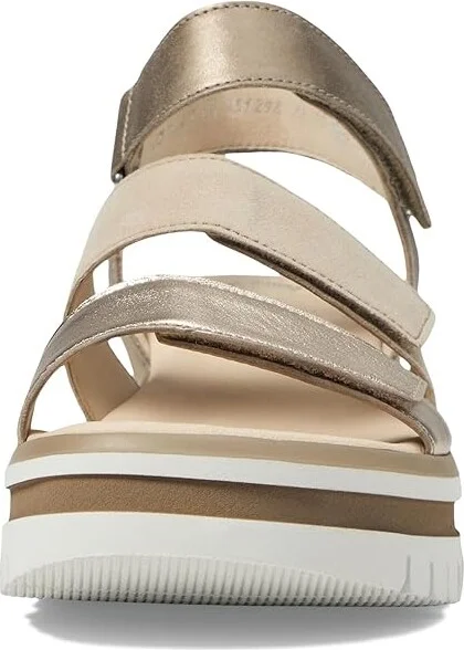 Gabor Gabor 44.62 Women's Shoes Gold/Beige : UK 7.5 (US Women's 10) B - Medium, Leather/Suede - Image 2