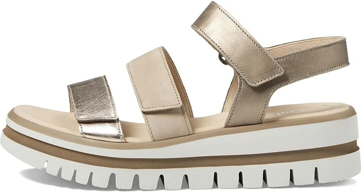 Gabor Gabor 44.62 Women's Shoes Gold/Beige : UK 7.5 (US Women's 10) B - Medium, Leather/Suede - Image 5