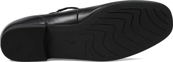 Gabor Gabor 51.352 Women's Flat Shoes Black : UK 7.5 (US Women's 10) B - Medium, Leather - Image 2