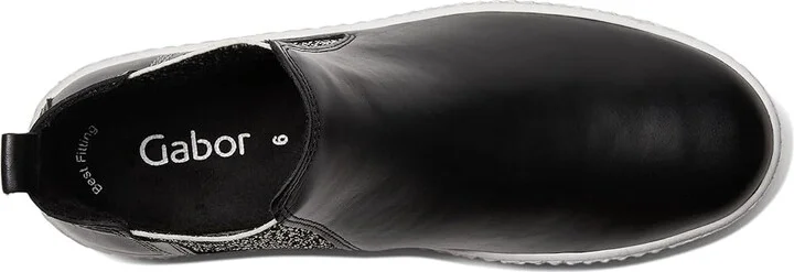 Gabor Gabor 53.731 Women's Shoes Black/White : UK 5.5 (US Women's 8) B - Medium, Leather - Image 2