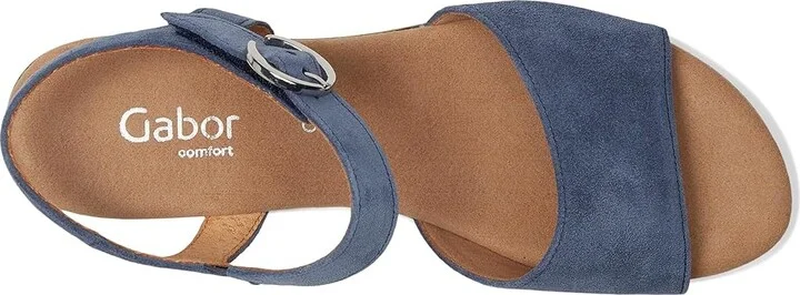 Gabor Gabor 62.071 Women's Sandals Jeans : EU 38 (US Women's 7.5-8) B - Medium, Leather/Rubber - Image 2