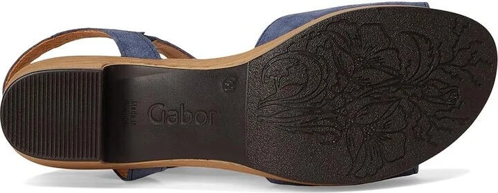 Gabor Gabor 62.071 Women's Sandals Jeans : EU 38 (US Women's 7.5-8) B - Medium, Leather/Rubber - Image 3