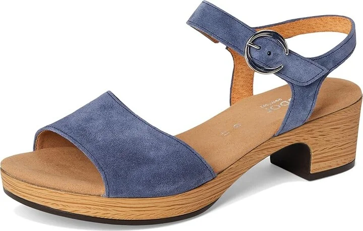 Gabor Gabor 62.071 Women's Sandals Jeans : EU 38 (US Women's 7.5-8) B - Medium, Leather/Rubber - Image 5