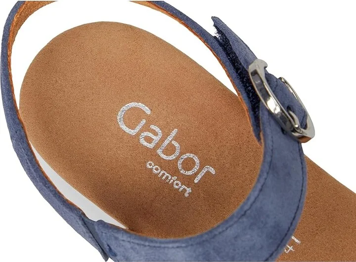 Gabor Gabor 62.071 Women's Sandals Jeans : EU 38 (US Women's 7.5-8) B - Medium, Leather/Rubber - Image 7
