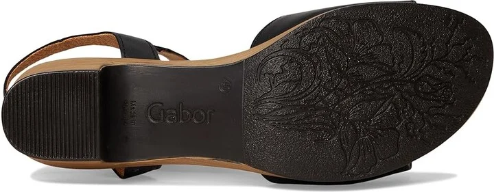 Gabor Gabor 62.071 Women's Sandals Schwarz : EU 42 (US Women's 10.5-11) B - Medium, Leather/Rubber - Image 3