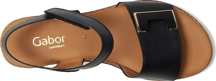 Gabor Gabor 62.700 Women's Sandals Schwarz : UK 8 (US Women's 10.5) B - Medium, Leather - Image 2