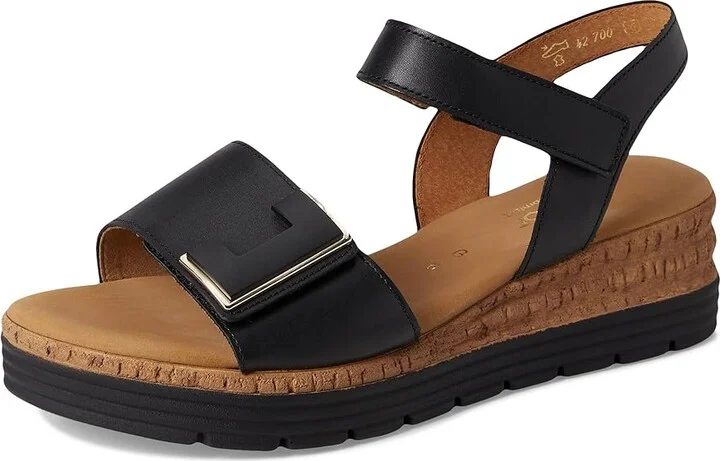 Gabor Gabor 62.700 Women's Sandals Schwarz : UK 8 (US Women's 10.5) B - Medium, Leather - Image 5