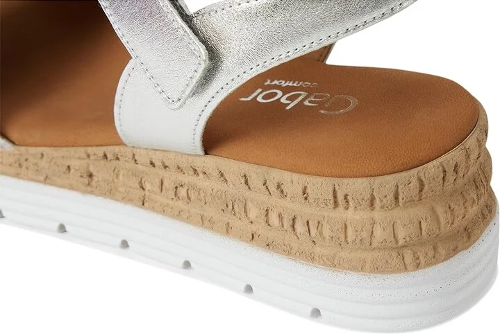 Gabor Gabor 62.700 Women's Sandals Silber : UK 8 (US Women's 10.5) B - Medium, Leather - Image 7