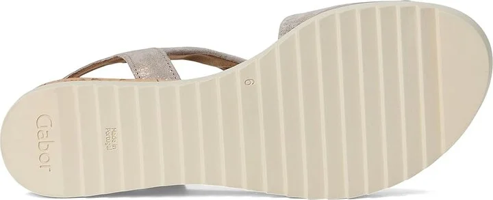 Gabor Gabor 62.751 Women's Sandals KORK/MUSCHEL : UK 3.5 (US Women's 6) B - Medium, Leather/Rubber - Image 3