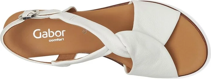 Gabor Gabor 62.751 Women's Sandals Kork/Off-White : UK 4.5 (US Women's 7) B - Medium, Leather/Rubber - Image 2