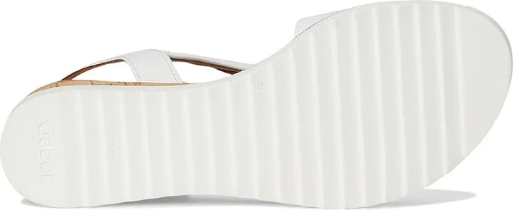 Gabor Gabor 62.751 Women's Sandals Kork/Off-White : UK 4.5 (US Women's 7) B - Medium, Leather/Rubber - Image 3