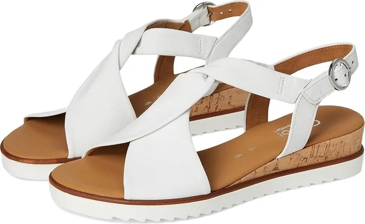 Gabor Gabor 62.751 Women's Sandals Kork/Off-White : UK 4.5 (US Women's 7) B - Medium, Leather/Rubber
