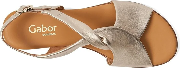 Gabor Gabor 62.751 Women's Sandals KORK/PUDER : UK 3.5 (US Women's 6) B - Medium, Leather/Rubber - Image 2