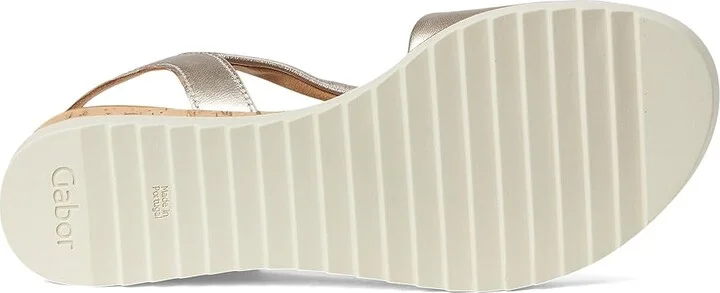Gabor Gabor 62.751 Women's Sandals KORK/PUDER : UK 3.5 (US Women's 6) B - Medium, Leather/Rubber - Image 3