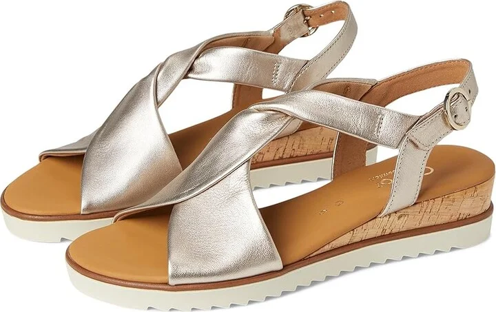 Gabor Gabor 62.751 Women's Sandals KORK/PUDER : UK 3.5 (US Women's 6) B - Medium, Leather/Rubber