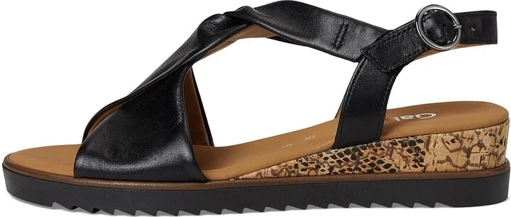 Gabor Gabor 62.751 Women's Sandals Kork/Schwarz : UK 3.5 (US Women's 6) B - Medium, Leather/Rubber - Image 6