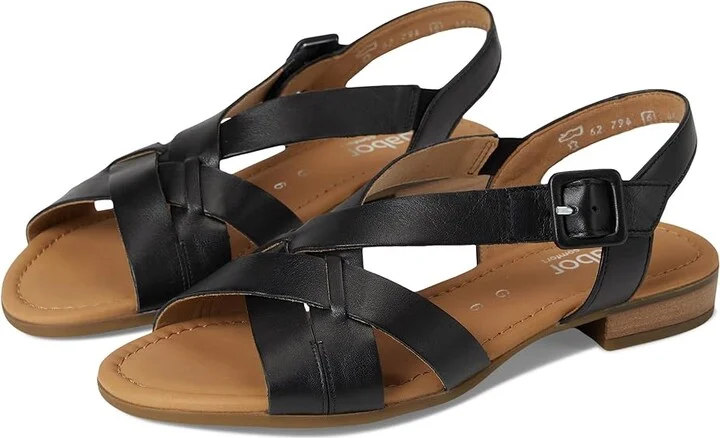 Gabor Gabor 62.794 Women's Sandals Schwarz : UK 3.5 (US Women's 6) B - Medium, Leather