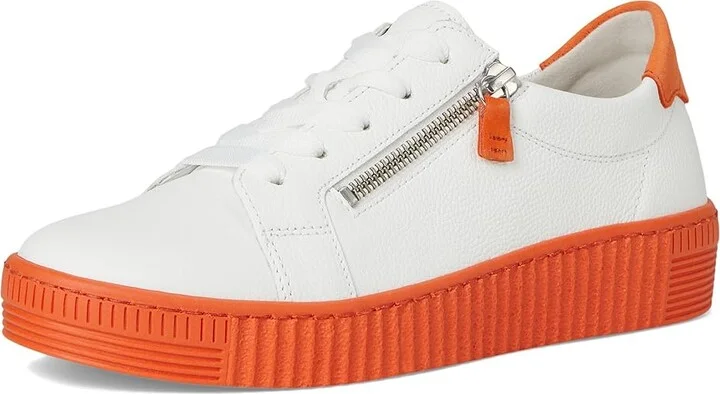 Gabor Gabor 63.334 Women's Cold Weather Boots White/Clementine : UK 7 (US Women's 9.5) B - Medium, Leather - Image 5