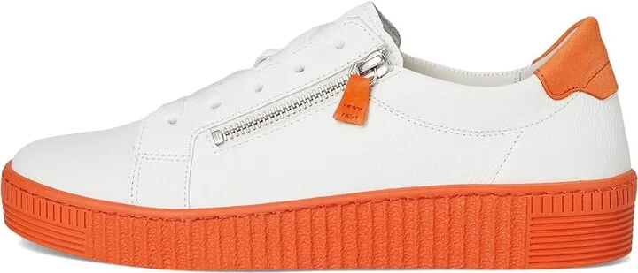 Gabor Gabor 63.334 Women's Cold Weather Boots White/Clementine : UK 7 (US Women's 9.5) B - Medium, Leather - Image 6