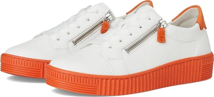 Gabor Gabor 63.334 Women's Cold Weather Boots White/Clementine : UK 7 (US Women's 9.5) B - Medium, Leather