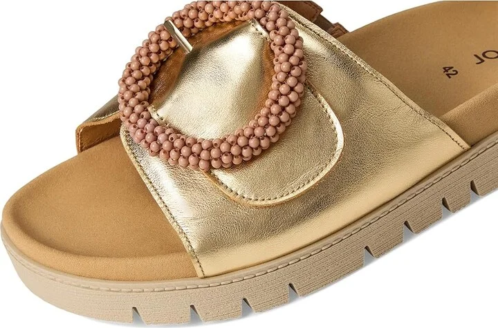 Gabor Gabor 63.745 Women's Sandals Gold : EU 41 (US Women's 10) B - Medium, Leather - Image 7