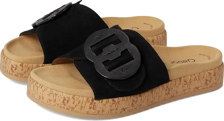 Gabor Gabor 63.760 Women's Sandals Schwarz : EU 42 (US Women's 10.5-11) B - Medium, Leather