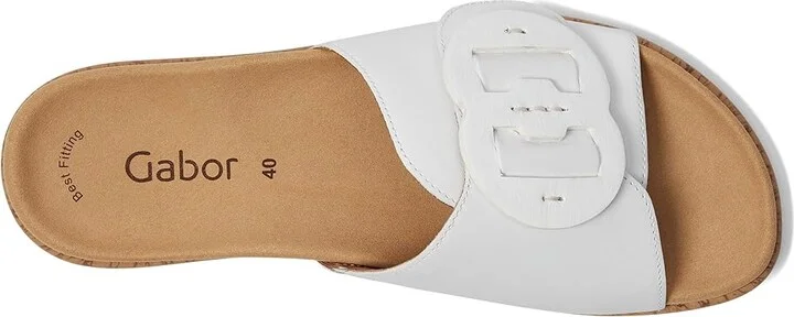 Gabor Gabor 63.760 Women's Sandals Weiss : EU 42 (US Women's 10.5-11) B - Medium, Leather - Image 2