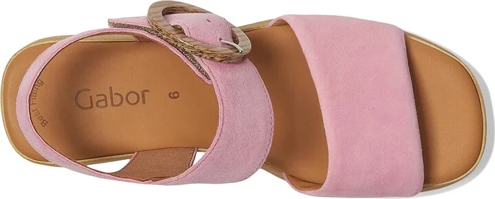 Gabor Gabor 64.520 Women's Sandals Soft Pink : UK 8 (US Women's 10.5) B - Medium, Leather - Image 2