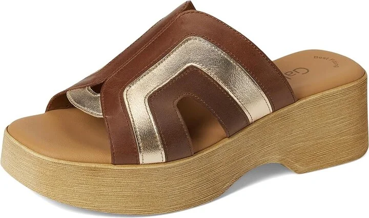 Gabor Gabor 64.521 Women's Sandals Camel Kombi : UK 5 (US Women's 7.5) B - Medium, Leather - Image 5