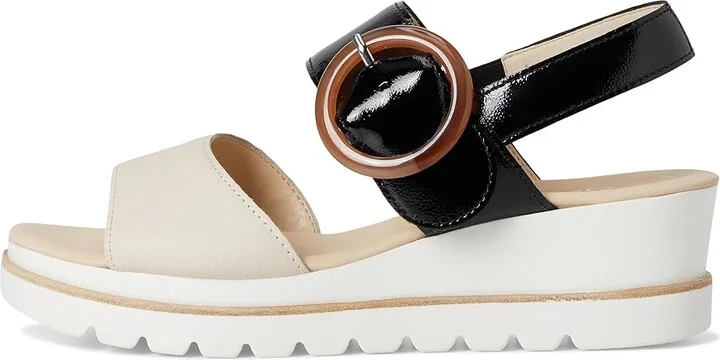 Gabor Gabor 64.645 Women's Shoes Creme/Schwarz : UK 7.5 (US Women's 10) B - Medium, Leather - Image 6