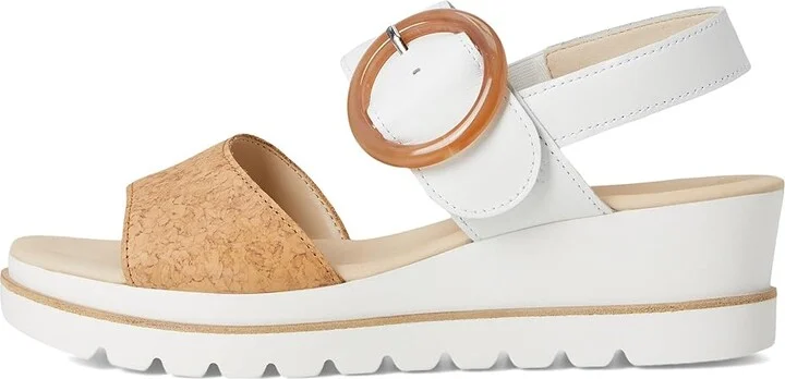 Gabor Gabor 64.645 Women's Shoes Natural/Gold : UK 3.5 (US Women's 6) B - Medium, Leather - Image 6