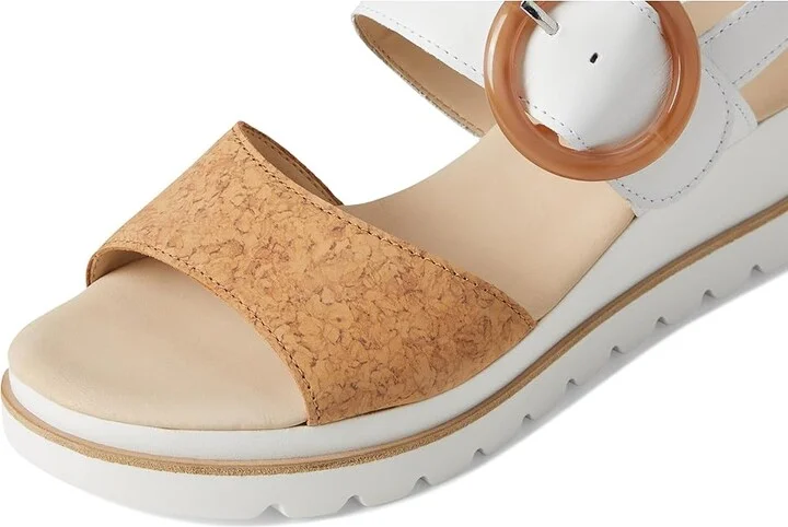 Gabor Gabor 64.645 Women's Shoes Natural/Gold : UK 3.5 (US Women's 6) B - Medium, Leather - Image 7