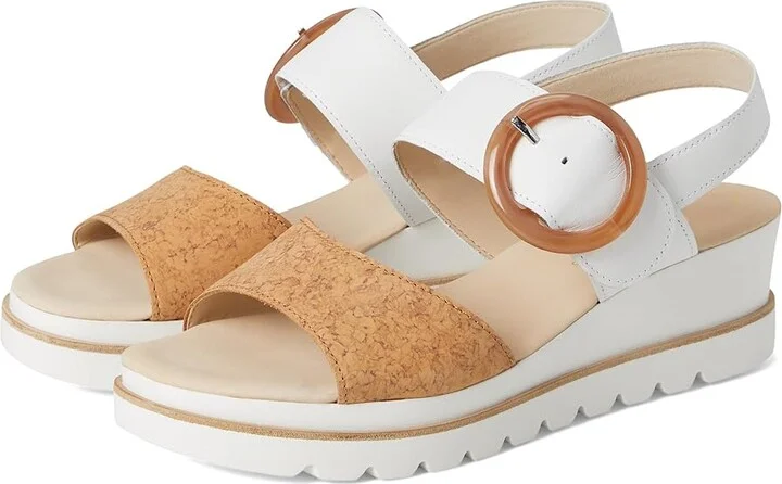 Gabor Gabor 64.645 Women's Shoes Natural/Gold : UK 3.5 (US Women's 6) B - Medium, Leather
