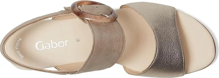 Gabor Gabor 64.645 Women's Shoes PUDER/RABBIT : UK 4 (US Women's 6.5) B - Medium, Leather - Image 2