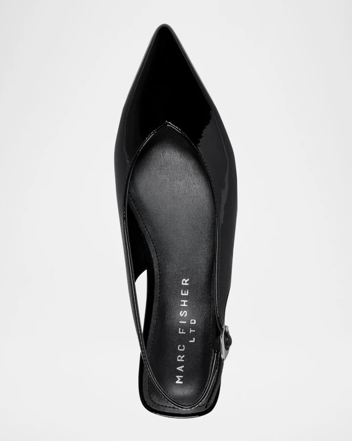 Gabra Patent Leather Slingback Flats - Image 5