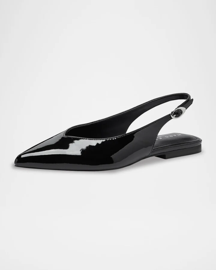 Gabra Patent Leather Slingback Flats - Image 6