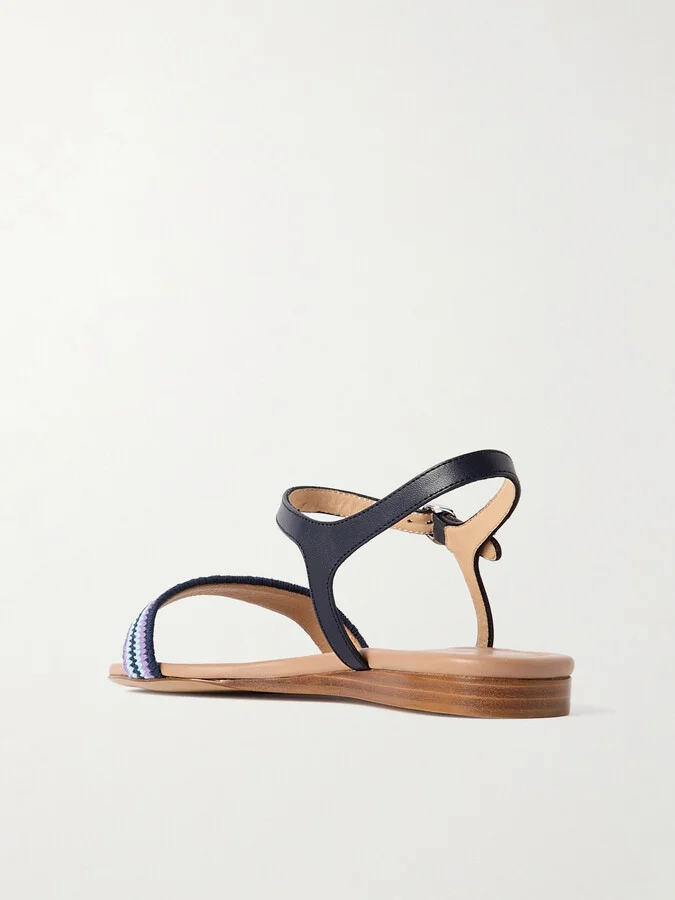 Gabriela Hearst - Alexi Crocheted And Leather Sandals - Multi - Image 3