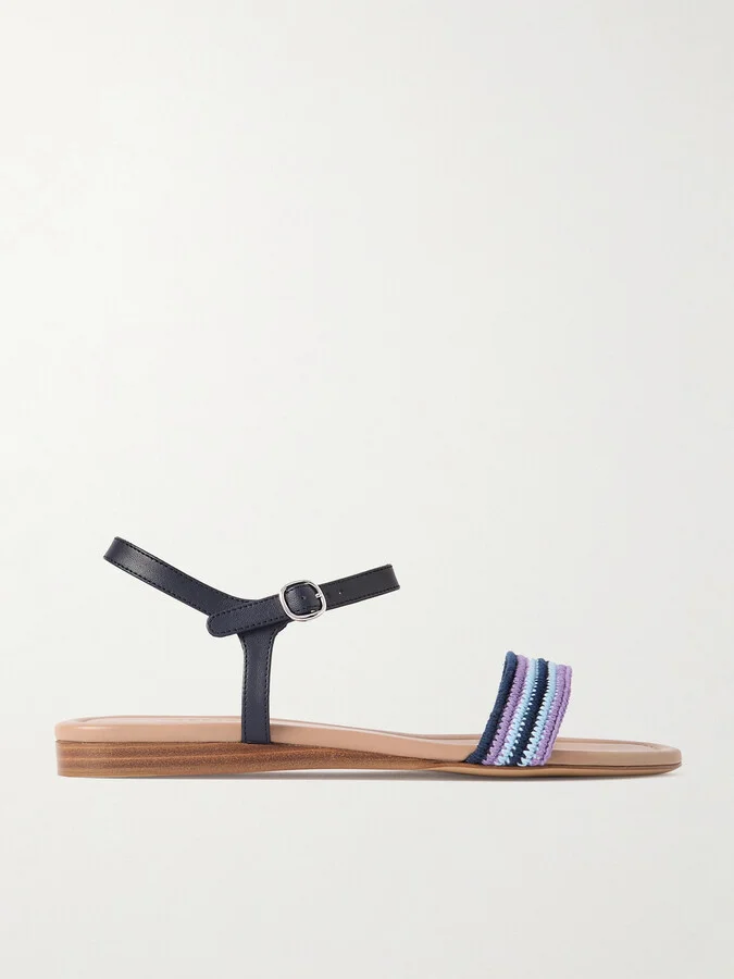 Gabriela Hearst - Alexi Crocheted And Leather Sandals - Multi