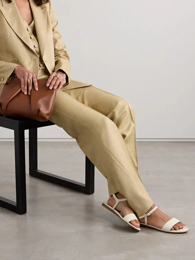 Gabriela Hearst - Alexi Leather Sandals - Cream - Image 2
