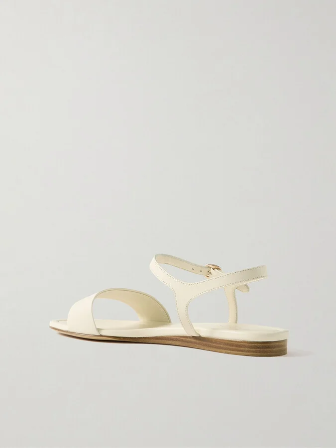 Gabriela Hearst - Alexi Leather Sandals - Cream - Image 3