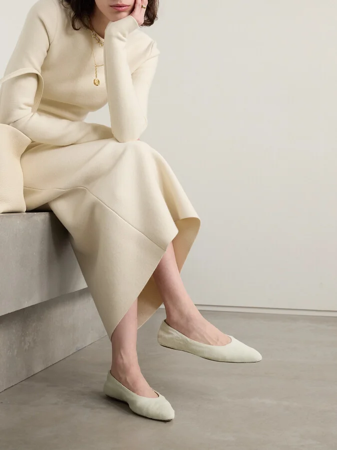 Gabriela Hearst - Andre Calf Hair Ballet Flats - Cream - Image 2