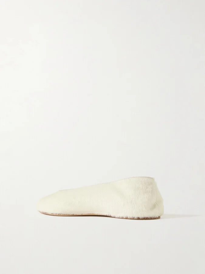 Gabriela Hearst - Andre Calf Hair Ballet Flats - Cream - Image 3