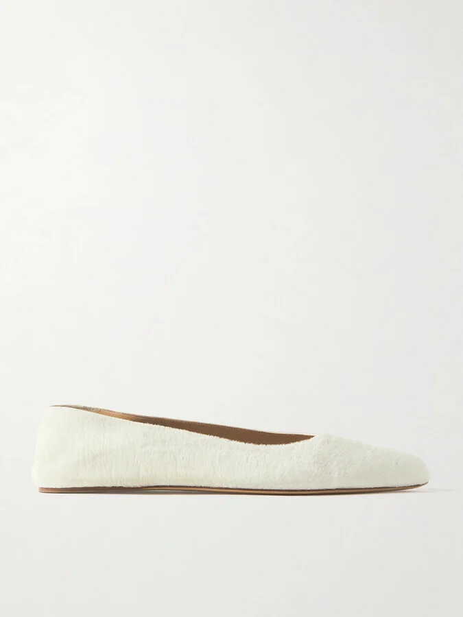 Gabriela Hearst - Andre Calf Hair Ballet Flats - Cream
