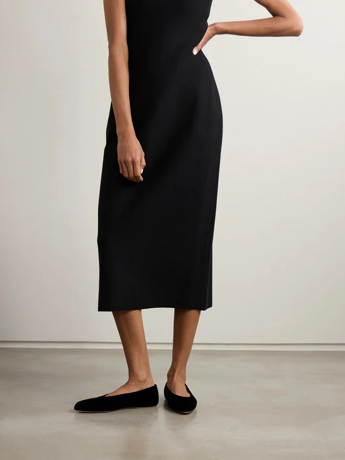 Gabriela Hearst - Andre Velvet Ballet Flats - Black - Image 6