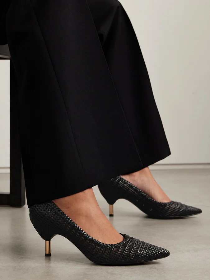 Gabriela Hearst - Andres Woven Leather Pumps - Black - Image 2