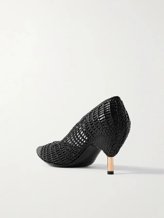 Gabriela Hearst - Andres Woven Leather Pumps - Black - Image 3