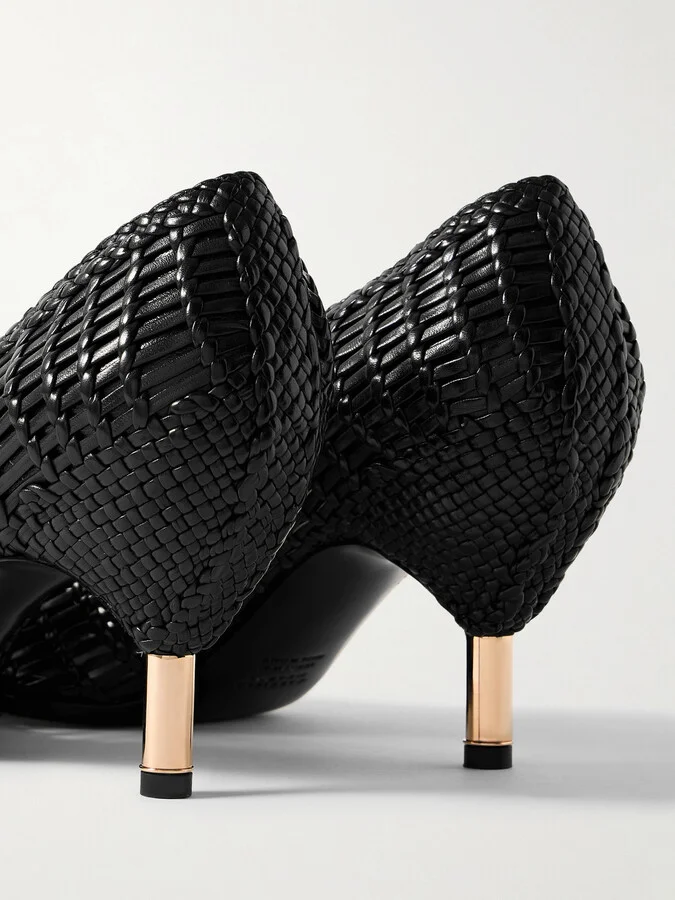 Gabriela Hearst - Andres Woven Leather Pumps - Black - Image 4