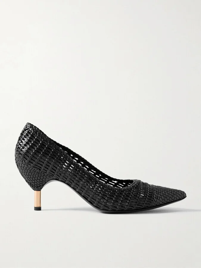 Gabriela Hearst - Andres Woven Leather Pumps - Black
