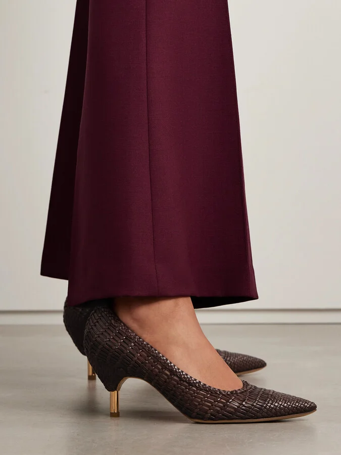 Gabriela Hearst - Andres Woven Leather Pumps - Brown - Image 2